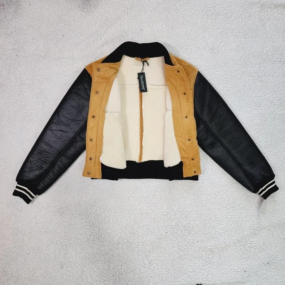 Blank NYC x Free People Collab Booksmart Varsity Jacket NWT - Picture 5 of 8
